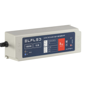 Блок питания ELF, 12В, 150Вт, пластик, IP67