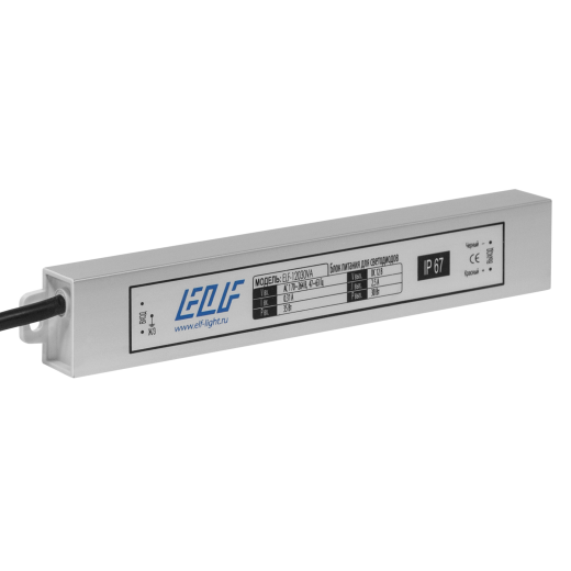 Блок питания герметичный ELFCompact, 12В, 30Вт, металл, IP67