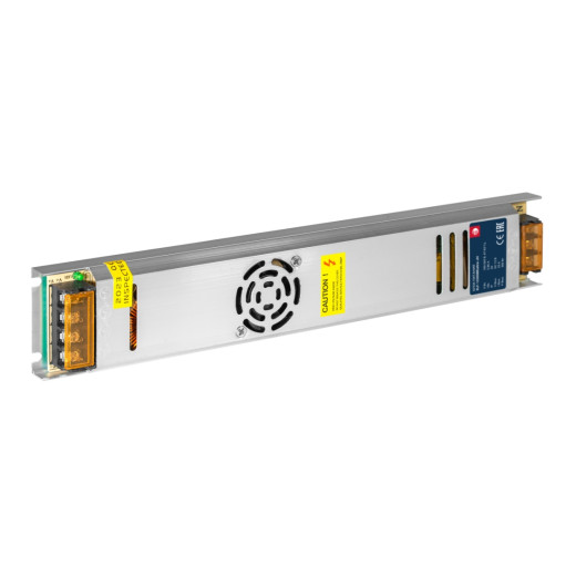 Блок питания интерьерный ELF, 12В, 300Вт, ультратонкий металлический перфорированный корпус с кулером