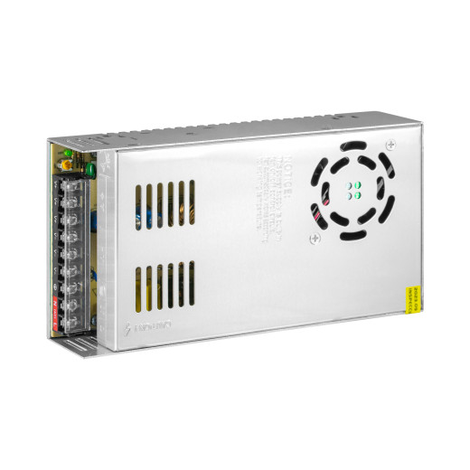 Блок питания интерьерный ELF, 12В, 400Вт, компактный металлический перфорированный корпус, кулер (JH)