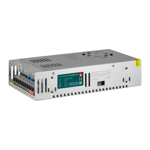 Блок питания интерьерный ELF, 24В, 400Вт, компактный металлический перфорированный корпус, кулер (JH