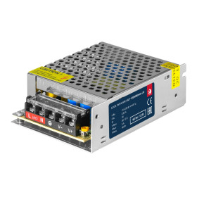 Блок питания интерьерный ELF, 12В, 60Вт, компактный металлический перфорированный корпус (JH)
