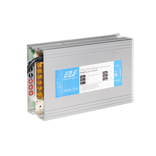 Блок питания импульсный ELF, 5В, 50A, 250Вт