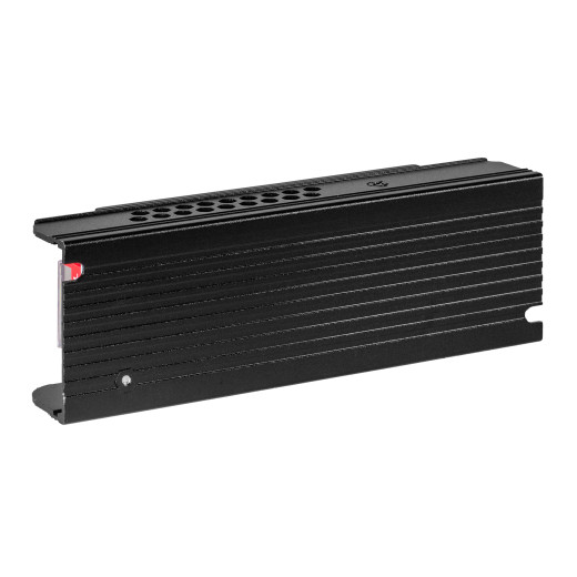 Блок питания интерьерный ELF, 24В, 100Вт, плоский металлический перфорированный корпус (черный)