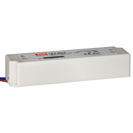 Блок питания Mean Well, герметичный, LPV-60-5, в пластиковом корпусе