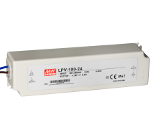 Блок питания Mean Well, герметичный, LPV-100-24, в пластиковом корпусе