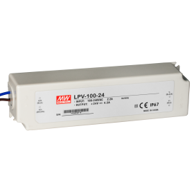 Блок питания Mean Well, герметичный, LPV-100-24, в пластиковом корпусе