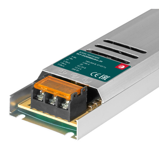 Блок питания интерьерный ELF, 24В, 300Вт, ультратонкий металлический перфорированный корпус с кулером