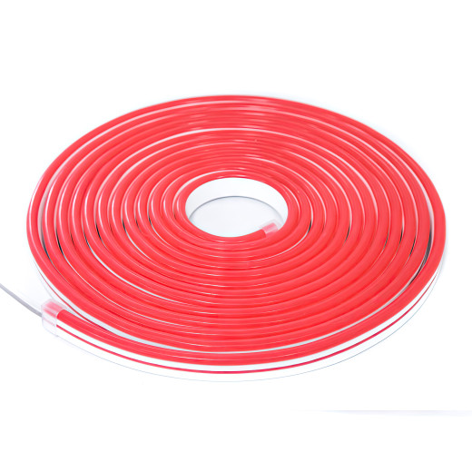 NeonLine ELF PVC интерьерный, боковой изгиб, 12В, IP20, 6мм, 1м, кратность реза  1см, красный