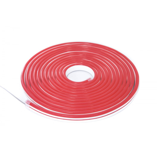 NeonLine ELF интерьерный, боковой изгиб, 12В, IP20,  6мм, 5м, красный