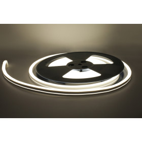 NeonLine ELF, боковой изгиб, 12В, IP68,  8мм, 5м, белый