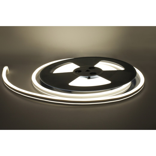 NeonLine ELF, боковой изгиб, 12В, IP68,  8мм, 5м, белый