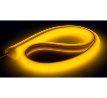 NeonLine ELF, фронтальный изгиб, 12В, IP68, 14мм, 10м, желтый