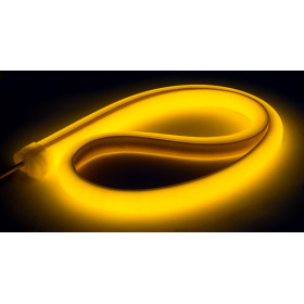 NeonLine ELF, фронтальный изгиб, 12В, IP68, 14мм, 10м, желтый