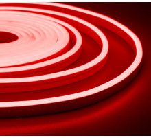 NeonLine ELF PVC интерьерный, боковой изгиб, 12В, IP20, 8мм, 1м, кратность реза  1см, красный