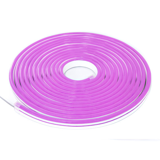 NeonLine ELF PVC интерьерный, боковой изгиб, 12В, IP20, 8мм, 1м, кратность реза  1см, фиолетовый