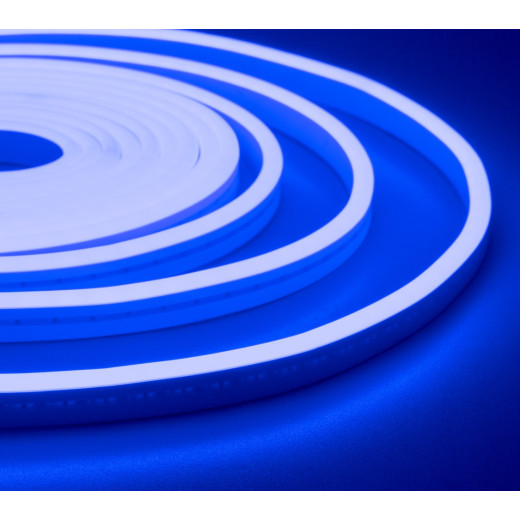 NeonLine ELF PVC интерьерный, боковой изгиб, 12В, IP20, 6мм, 1м, кратность реза  1см, синий
