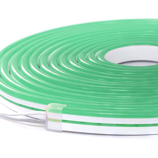 NeonLine ELF PVC интерьерный, боковой изгиб, 12В, IP20, 8мм, 1м, кратность реза  1см, зеленый