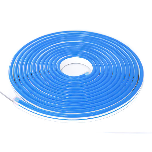 NeonLine ELF PVC интерьерный, боковой изгиб, 12В, IP20, 8мм, 1м, кратность реза  1см, синий