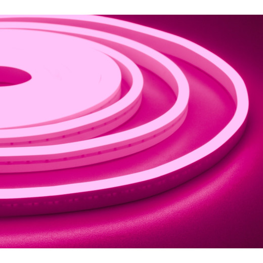 NeonLine ELF PVC интерьерный, боковой изгиб, 12В, IP20, 8мм, 1м, кратность реза  1см, розовый