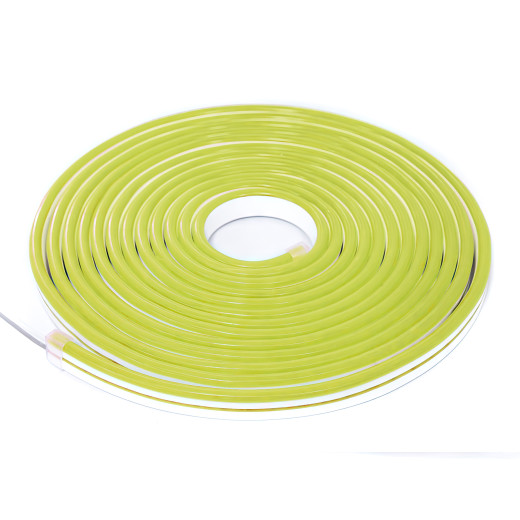 NeonLine ELF PVC интерьерный, боковой изгиб, 12В, IP20, 6мм, 1м, кратность реза  1см, лимонно-желтый
