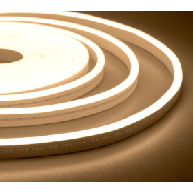 NeonLine ELF PVC интерьерный, боковой изгиб, 12В, IP20, 8мм, 1м, кратность реза  1см, теплый белый