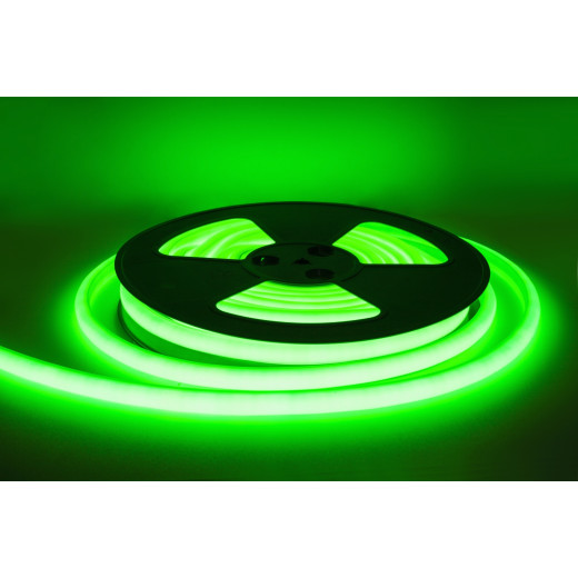 NeonLine ELF, фронтальный изгиб, 12В, IP68, 14мм, 10м, зеленый