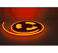 NeonLine ELF, боковой изгиб, 12В, IP68,  8мм, 5м, оранжевый