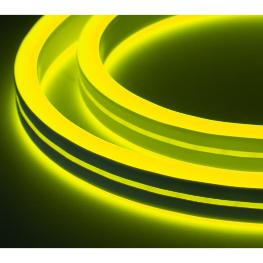 NeonLine ELFLED PVC интерьер, двусторонний, бок.изгиб, 24В, IP20, 8мм, 1м, крат.реза 1см, лим.-желт