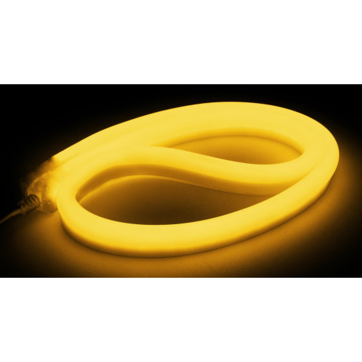 NeonLine ELF, боковой изгиб, 12В, IP68, 11мм, 5м, желтый