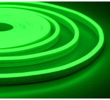 NeonLine ELF PVC интерьерный, боковой изгиб, 12В, IP20, 6мм, 1м, кратность реза 1см, зеленый