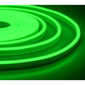 NeonLine ELF PVC интерьерный, боковой изгиб, 12В, IP20, 6мм, 1м, кратность реза 1см, зеленый