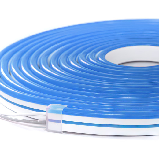 NeonLine ELF PVC интерьерный, боковой изгиб, 12В, IP20, 8мм, 1м, кратность реза  1см, синий