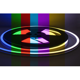 NeonLine ELF, боковой изгиб, 12В, IP68, 11мм, 5м, RGB