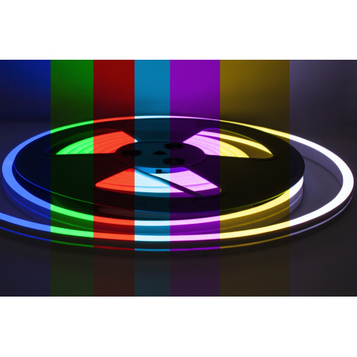 NeonLine ELF, боковой изгиб, 12В, IP68, 11мм, 5м, RGB