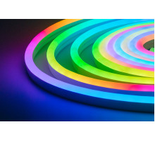 NeonLine ELF интерьерный, боковой изгиб, 12В, IP20,  8мм, 5м, RGB управляемый (IC WS2811)