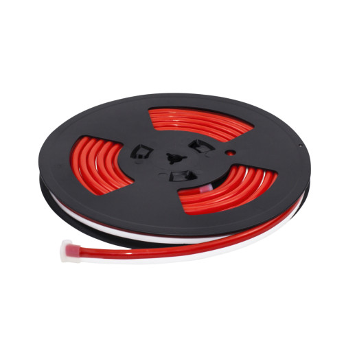 NeonLine ELF, боковой изгиб, 12В, IP68,  8мм, 5м, красный