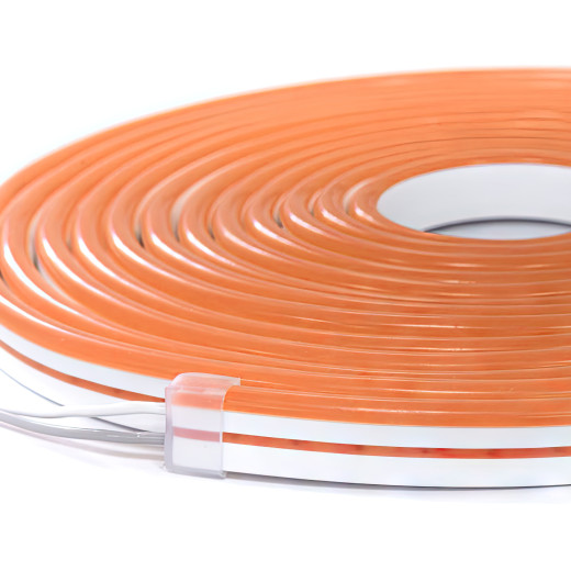 NeonLine ELF PVC интерьерный, боковой изгиб, 12В, IP20, 8мм, 1м, кратность реза  1см, оранжевый