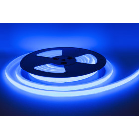 NeonLine ELF, фронтальный изгиб, 12В, IP68, 14мм, 10м, синий