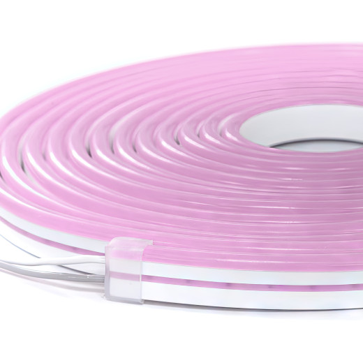 NeonLine ELF PVC интерьерный, боковой изгиб, 12В, IP20, 6мм, 1м, кратность реза  1см, розовый