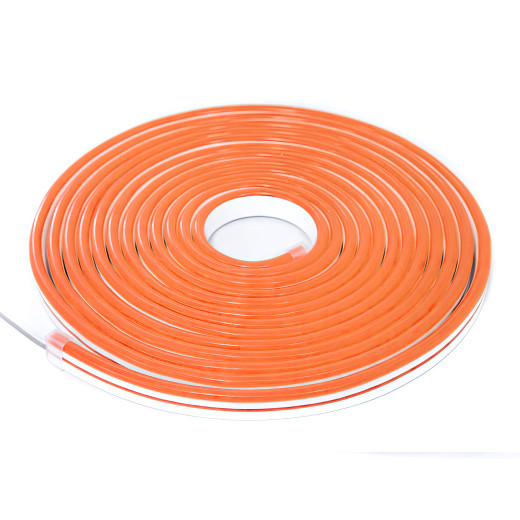 NeonLine ELF PVC интерьерный, боковой изгиб, 12В, IP20, 8мм, 1м, кратность реза  1см, оранжевый