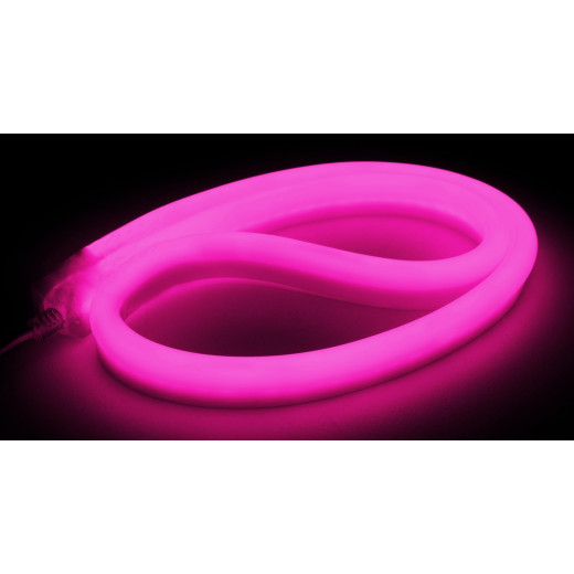 NeonLine ELF, боковой изгиб, 12В, IP68, 11мм, 5м, розовый