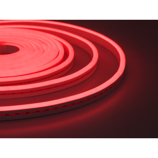 NeonLine ELF интерьерный, боковой изгиб, 12В, IP20,  6мм, 5м, красный