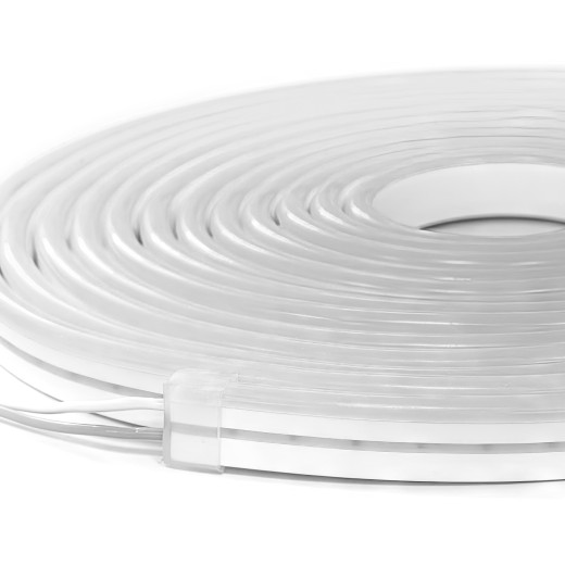 NeonLine ELF PVC интерьерный, боковой изгиб, 12В, IP20, 8мм, 1м, кратность реза  1см, нейтрально белый