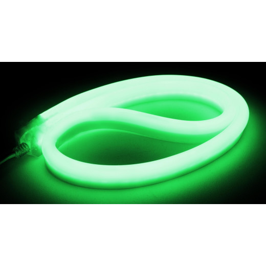 NeonLine ELF, боковой изгиб, 12В, IP68, 11мм, 5м, зеленый