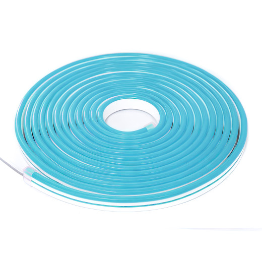 NeonLine ELF PVC интерьерный, боковой изгиб, 12В, IP20, 6мм, 1м, кратность реза  1см, голубой