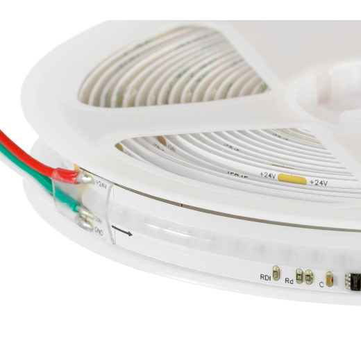 Лента светодиодная ELFLED 720COB диодов, 24В, 5м, ширина 10мм, RGB+IC (WS2811)
