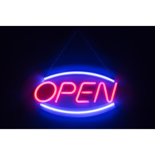 Неоновая вывеска OPEN