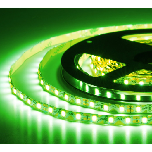 Лента светодиодная ELF, 480SMD (2835), 12В, 120град, 5м, зеленая
