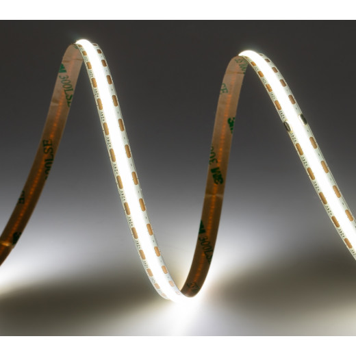 Лента светодиодная ELFLED 600COB диодов, 24В, 5м, ширина 8мм, белый нейтральный 4000-4500К